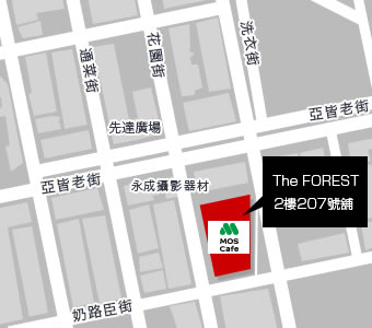 旺角The FOREST店 MAP